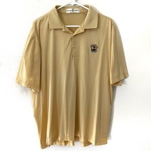 📍 Fairway & Greene Golf Polo Yellow Shirt Pebble Beach Golf Links Men’s Large